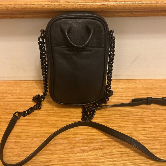 Aimee Kestenberg Tamitha Phone Pouch Crossbody Bag Black Leather VERY GOOD! - Picture 2 of 13